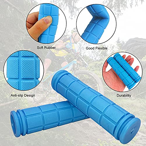 Bike Handlebar Grips with Tassels for Kids - Sky Blue