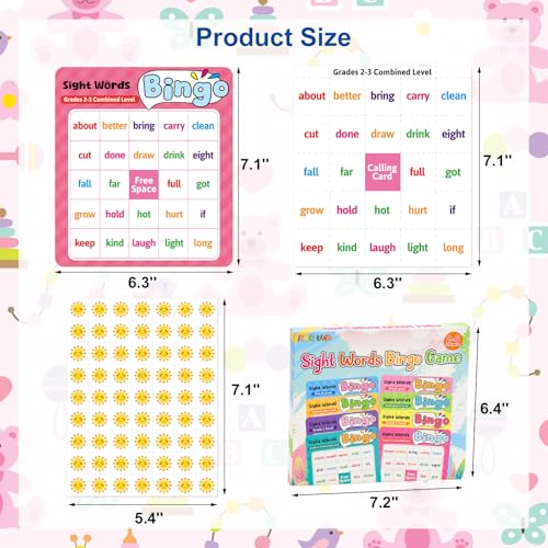 Sight Word Bingo Game for Kids - Fun Learning Activity