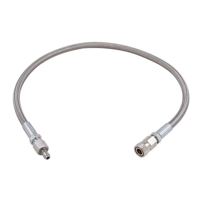 TUXING Pcp Paintball Airsoft Fill Whip Hose Extension 4500 Psi PCP - 24 inch Stainless Steel Charging System with Quick Disconnect