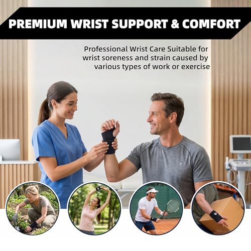 Soft Breathable Wrist Brace - Adjustable Support for Workouts