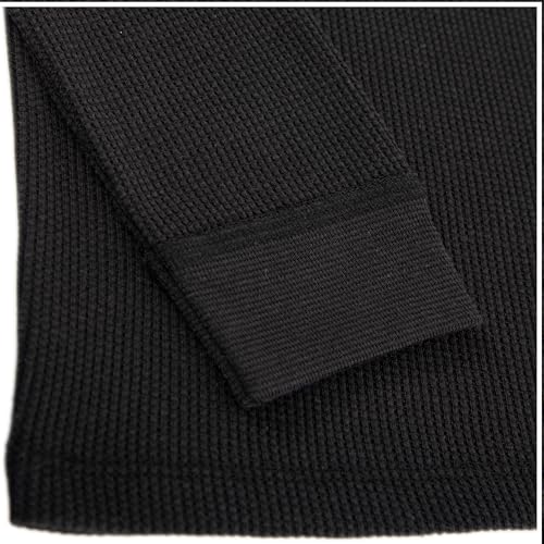 Fruit of the Loom Boys' Thermal Waffle Underwear Set - Black 10-12