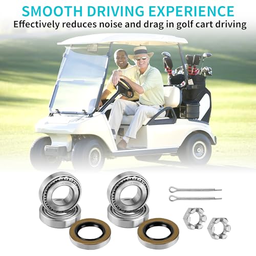 10L0L Golf Cart Front Wheel Hub Bearing & Seal Kit for EZGO TXT 1976+