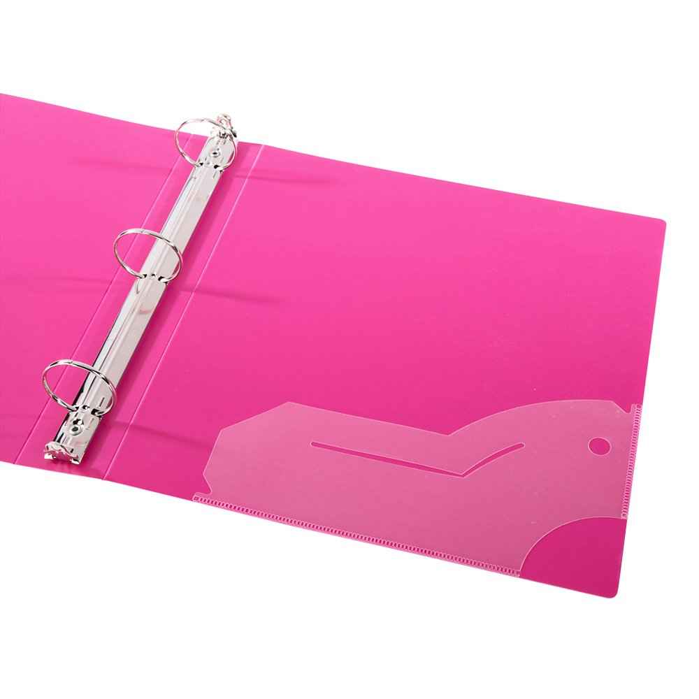 Filexec 3-Ring Binder, 1", Neon (50573-64970) - 12 Pack, Blue, Hot Pink, Purple, Green