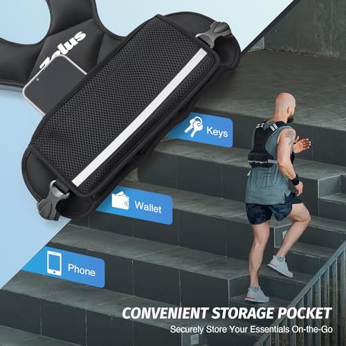 Adjustable Weighted Vest for Men & Women - 4-10 lb, Black