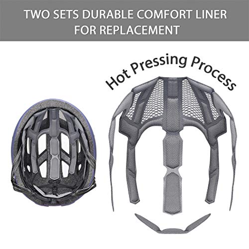 Bike Helmet with Light - Matte Purple, M (55-58cm) - Safe & Lightweight