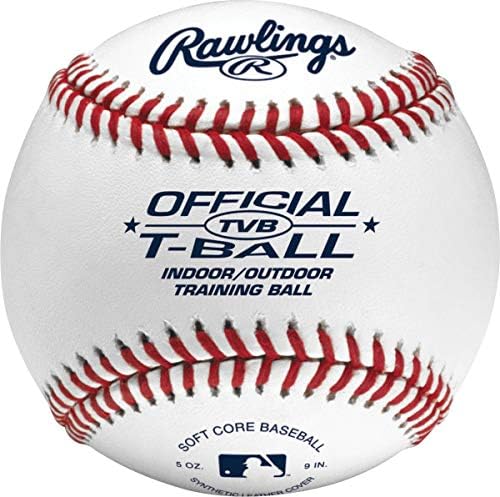 Rawlings Official T-Balls - Youth Size 6U | 12 Count Bucket | Sponge Rubber Core for Indoor/Outdoor Play