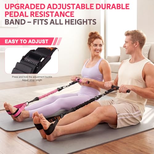 Black WALITO 15-Piece Pilates & Resistance Bands Set with Yoga Ball & Accessories