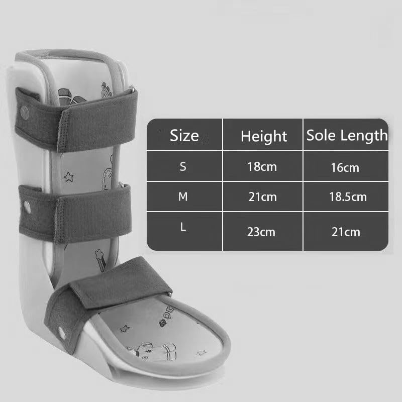 RousuMedi Pediatric AFO Kids Ankle Foot Brace Drop Foot Splint for Child Toddler Ankle Foot Orthosis Night Splint (Left Foot, Medium)