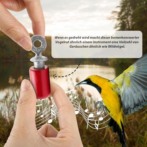 Roger Eddy Audubon Bird Call - Handcrafted Birchwood & Metal Attractor in Boxed Set