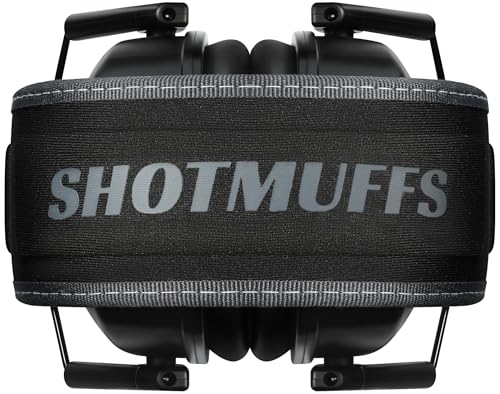 Passive Shooting Ear Protection Earmuffs - NRR 25dB - Black
