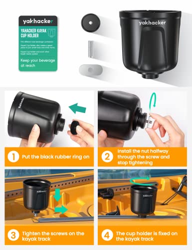 Kayak Cup Holder - Multi-Functional Drink & Phone Holder - 1 Pack