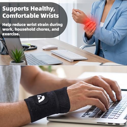 Soft Breathable Wrist Brace - Adjustable Support for Workouts