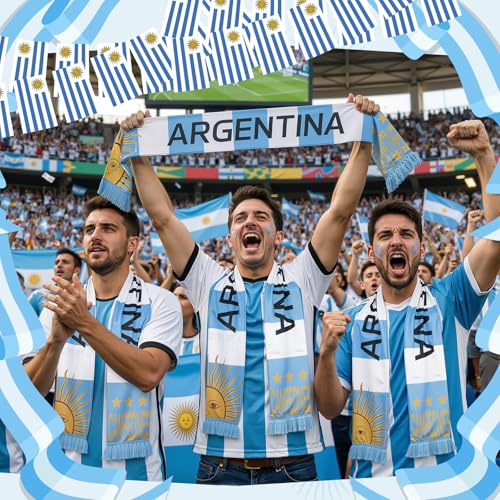 Spain Soccer Scarf - Double Sided Polyester - Argentina