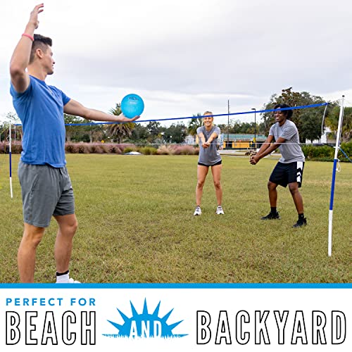Portable Volleyball Set - Recreational Beach & Backyard Net with Ball