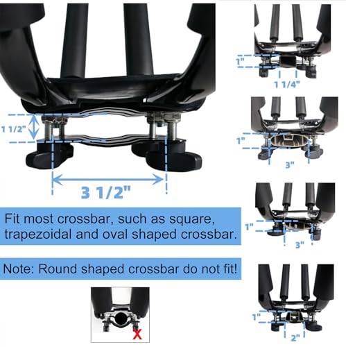 Heavy Duty J-Bar Kayak Roof Rack Carrier - 2 Pairs with Straps
