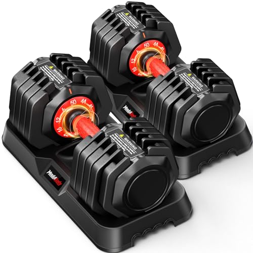 Adjustable Dumbbell Set 50 lb - 10-in-1 Weight Training Equipment