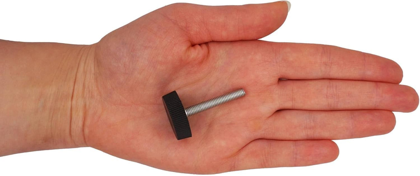 (Pack of 8) Furniture Leveling Feet 3/16" x 1-3/16" (M5 x 30 mm), Adjustable Round Legs 63/64" (25 mm) Diameter, 3/16" (M5) Thread Leveler Foot