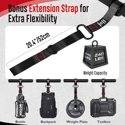 Forearm Strength Trainer with Adjustable Strap - Black