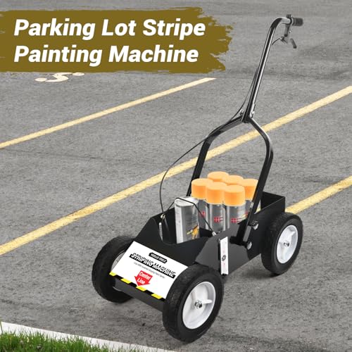Heavy Duty Line Marking Machine for Inverted Spray Paint - 9.8"x 13"x 28.3"