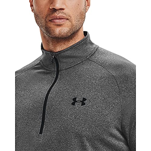 Under Armour Men's Tech 2.0 Half Zip Top - Size Large, Pitch Gray/Black