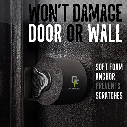 Heavy Duty Resistance Band Door Anchor - Black