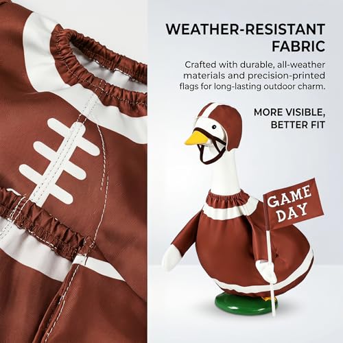 Football Goose Outfit for 23-Inch Lawn Goose - Brown, Medium