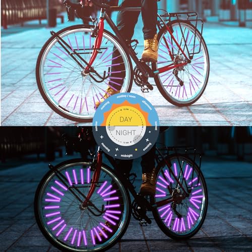 Reflective Spoke Covers - 36 Pcs 2.9 Inch Bike Wheel Reflectors - Puper