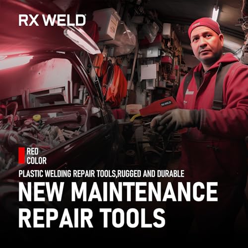 RX WELD Plastic Welder, 2 in 1 Welding Kit Repair Welder Kit 1000PCS Hot Stapler for Car Bumper Cracks, Kayaks, Plastic Toys, Patent Number D1052628