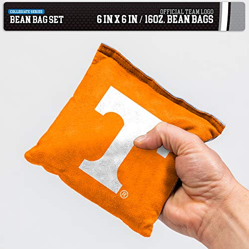 Tennessee Volunteers NCAA Dual Sided Bean Bags - 6x6 Inches, Tailgate & Outdoor Game