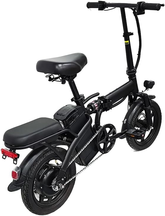 Skiennix 14-Inch Folding Electric Bicycle - 330 lb Load Capacity, 19 mph Speed, 48V Battery, Ideal for City Commuting