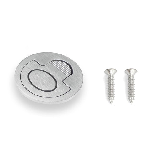 heyous Hidden Recessed Furniture Handle Stainless Steel 51x16mm Round Flush Pull Ring Handles for Door Drawer Cupboard Cabinet Marine Boat Deck Hatch