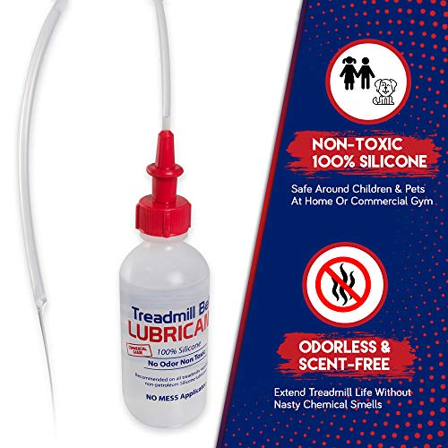 Treadmill Belt Lubricant - 100% Silicone Oil with Applicator