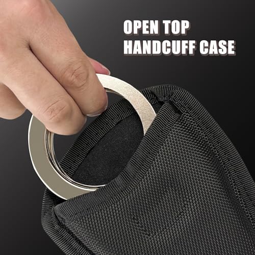 Open Top Handcuff Case - Nylon Holder for Duty Belt - Variation 1