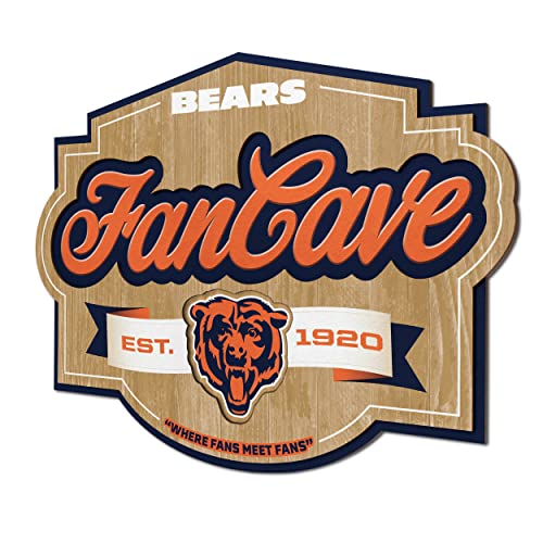 Chicago Bears 3D Wall Art - Ready to Hang Fan Cave Decor