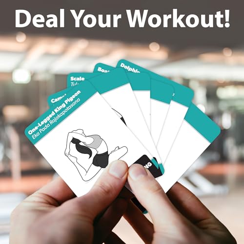 Yoga Pose Exercise Cards with 50+ Positions - 2.5" x 3.5"