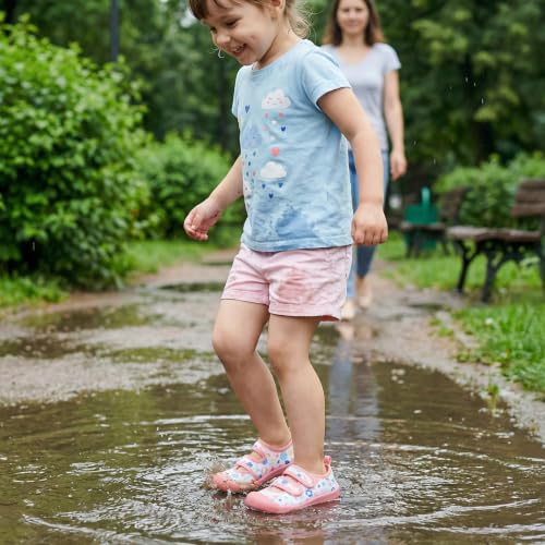 Toddler Water Shoes Boys Girls Summer Beach Aqua Socks Pink White 8 Pairs - Non Slip, Quick Dry