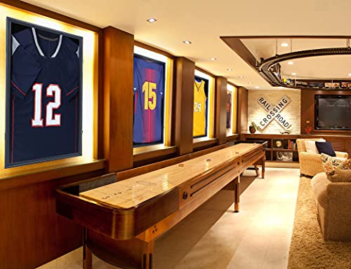 Lockable Shadow Box Jersey Frame for Sports Memorabilia - 31.25" x 23.25"