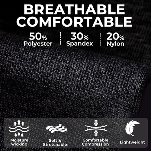 Calf Compression Sleeve - Medium Black Support for Shin Splints