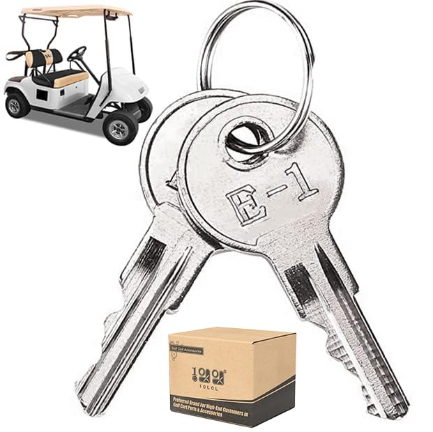 Golf Cart Replacement Key Set - 2 Pack for EZGO 1982 and Newer Models