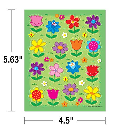 Flower Reward Stickers for Kids - 96-Piece Classroom Incentive Pack - Flowers