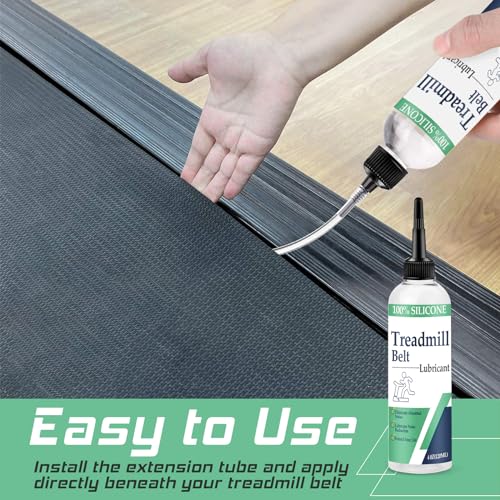 Silicone Treadmill Lubricant - 4 Oz Oil with Tubes & Cloths