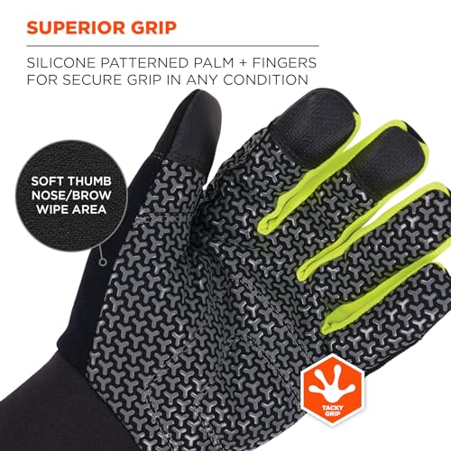 Ergodyne ProFlex 850 Insulated Freezer Gloves, Grip Palm, Touch Screen Capable, Cold Storage Work