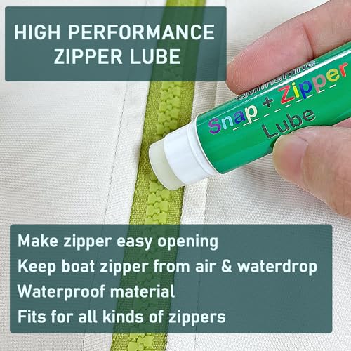 3 Pack Zipper Wax and Snap Lube Stick Tube - 3Pcs Zip Wax