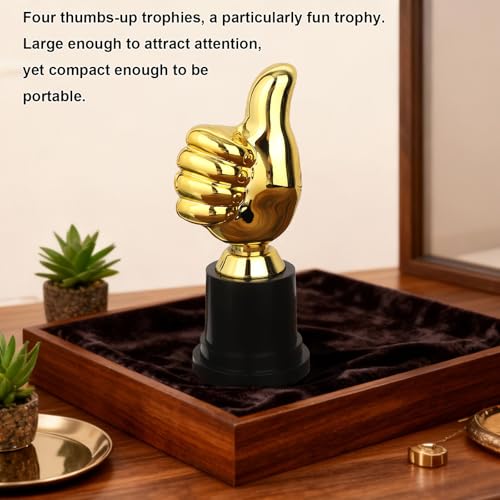 Golden Thumbs Up Trophy - 13cm Award for Competitions
