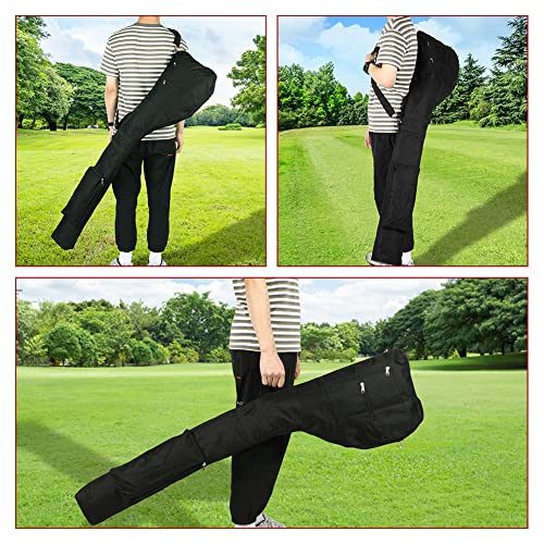Portable Foldable Golf Club Bag with Waterproof Design for 8-10 Clubs