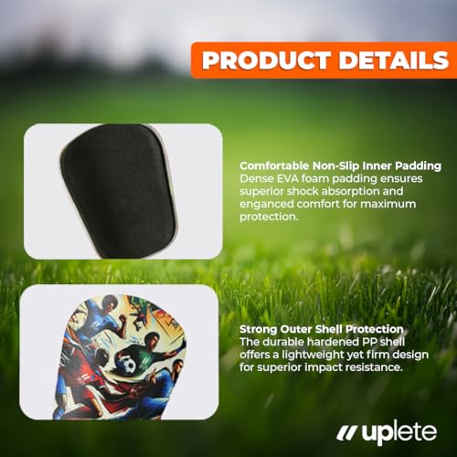 Mini Soccer Shin Guards for Kids & Adults - Lightweight Protective Pads
