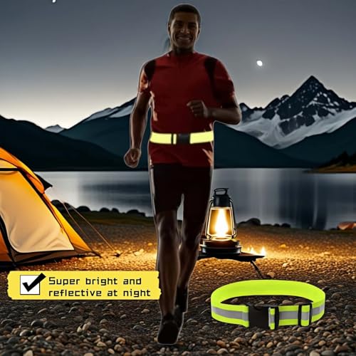 Adjustable Reflective Safety Belt - High-Visibility for Running & Cycling