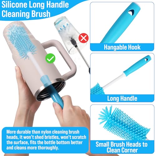 XANGNIER Water Bottle Cleaner Brush Set for Stanley Tumbler 40 oz/30