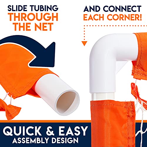 Youth Lacrosse Goal - 38" Quick Assembly with Durable Net