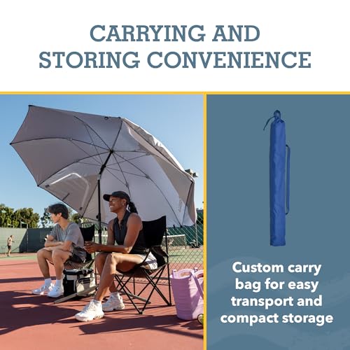 UPF 50+ Sport-Brella Premiere Umbrella Shelter - Bright Blue